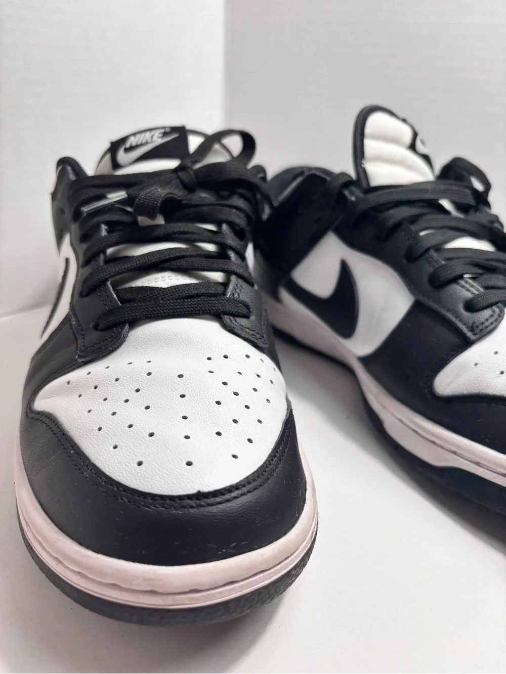Nike Dunk Low Retro 'Panda' Black & White | Women's Size 10 - Picture 4 of 5